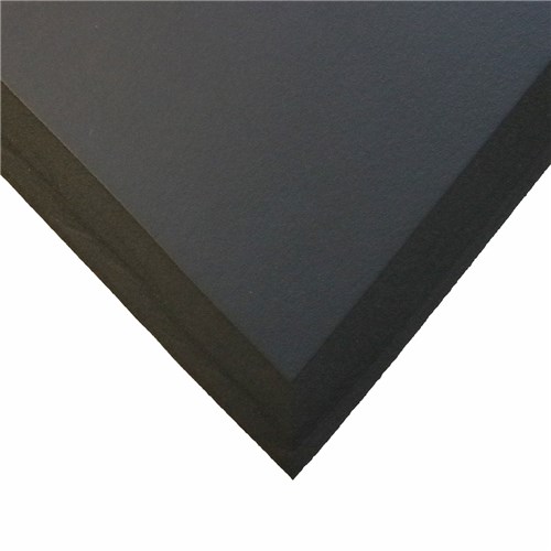 AcroMat 100-1-4-4-PB-B-S 100-1 Series Premium Anti-Fatigue Mat - 5/8" thick - 4' x 4 - Black - Smooth Smooth