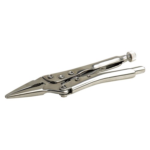 Aven 10377 6" Stainless Steel Locking Pliers - Serrated Jaws