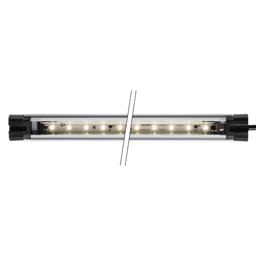 Waldmann 112544006-00011088 SLIM LED Machine Light - satine acrylic lens - 22-29 VDC - 372 LM - 7 W - 5400 K - adjustable +/- 45 Deg - 13.2 in (length) - 0.9 in (width) - IP67