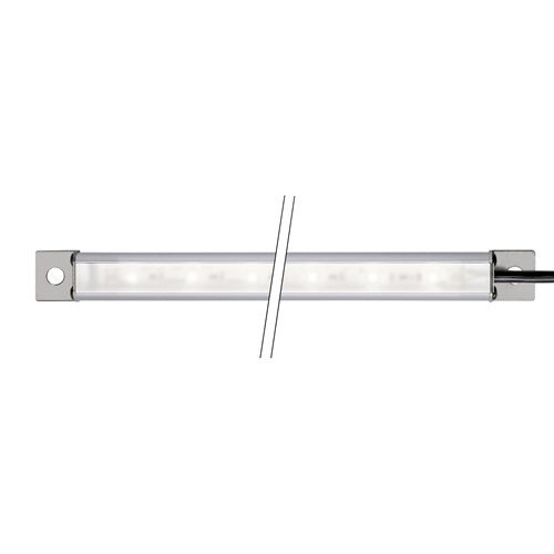 Waldmann 112545005-00011120 SLIM LED Machine Light - satine acrylic lens - 22-29 VDC - 196 LM - 3.5 W - 5400 K - 7.7 in (length) - 0.8 in (width) - IP67