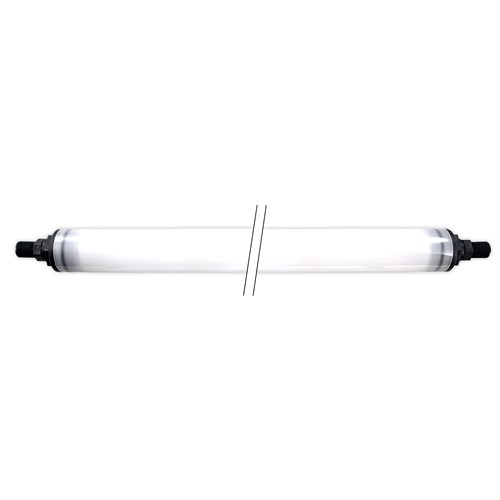 Waldmann 113017000-00694171 RL40LE-12D - LED Linear Tube Light - 5W - 24V DC - opal white - polycarbonate - thru-wire - 40mm (14.4")