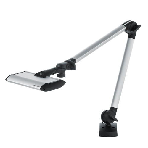 Waldmann 113734000-00809719 TANEO LED Task Light - Double Arm - 12W - 100-240V - 700/940/D/CDP - 4000K (8.6") - Clamp