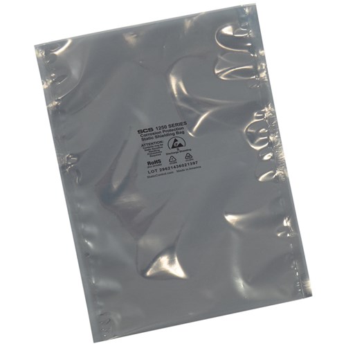 SCS 1250Z1518 Static Shield Bag - 1250 Series - Metal-Out With Corrosion Protection - 15 x 18 - W/Zip 100 EA