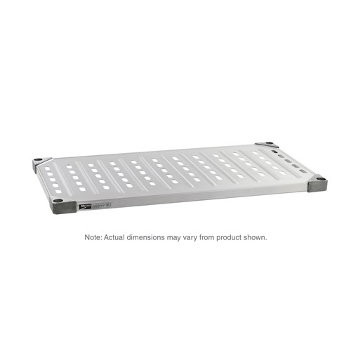 InterMetro Industries 1442LG Super Erecta Solid Shelf - Louvered/Embossed Galvanized Steel - 14" x 42"