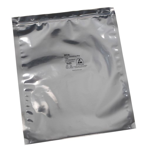 SCS 150Z33 - 1500 Series Metal-Out Zip Top Static Shield Bag - 3" x 3" - 100/Each