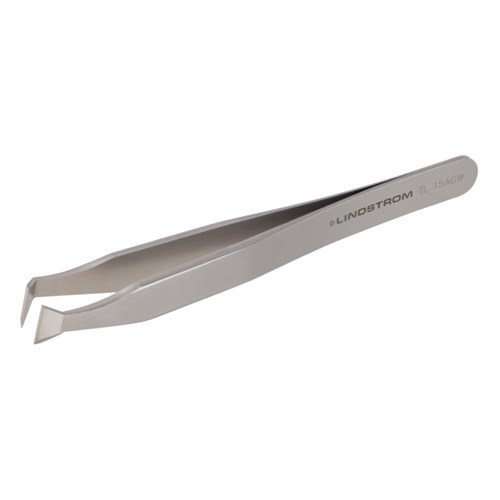 Lindstrom 15AGW Carbon Steel Cutting Tweezers - Style 15AGW w/ Predominantly Angled Blades - 4.53" (115 mm)