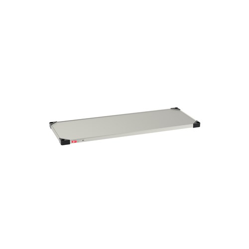 InterMetro Industries 1848FS Super Erecta Solid Shelf - Standard Stainless Steel - 18" x 48"