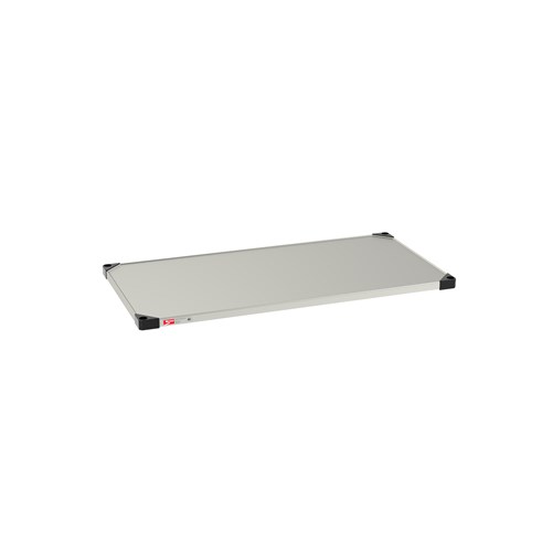 InterMetro Industries 2448FS Super Erecta Solid Shelf - Standard Stainless Steel - 24" x 48"