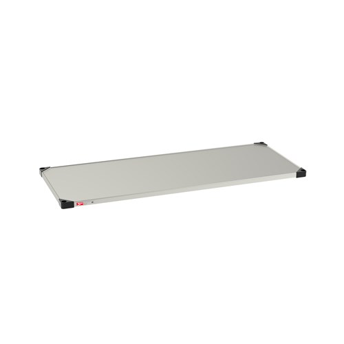 InterMetro Industries 2460FS Super Erecta Solid Shelf - Standard Stainless Steel - 24" x 60"