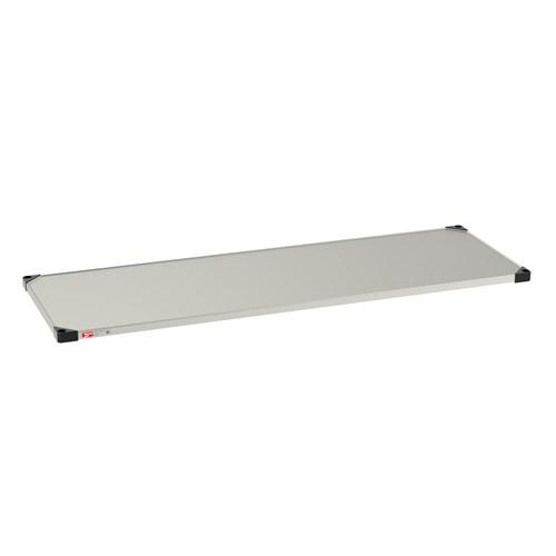 InterMetro Industries 2472FS Super Erecta Solid Shelf - Standard Stainless Steel - 24" x 72"