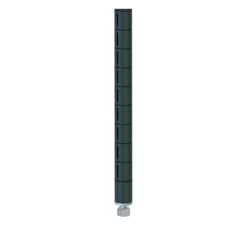 InterMetro Industries 33PQ-DSG qwikSLOT Wire Shelving Post - Smoked Glass - 33"H