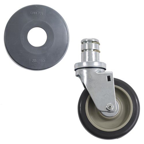 InterMetro Industries 5HHP 5" Polyurethane Swivel Stem Caster for HD Super Shelving Racks