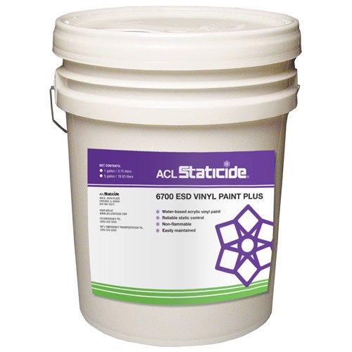 ACL 6700DBL5 - 6700 Staticide ESD Vinyl Paint Plus - Blue - 5 Gallon Pail