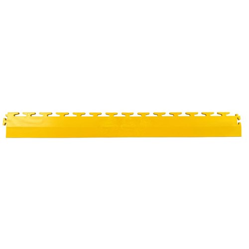 Statguard Flooring 6904 Transition Edge for Modular Conductive Interlocking Floor Tiles - Yellow - 24" x 2.5"