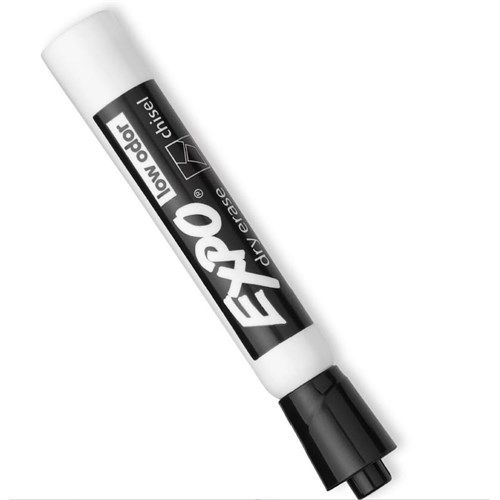 Columbia Cleanroom 700-9592-BLA Cleanroom Dry Erase Whiteboard Marker - Chisel Tip - Black - 12/BX