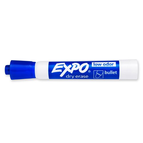 Columbia Cleanroom 700-9594-BLU Cleanroom Dry Erase Whiteboard Marker - Bullet Tip - Blue - 12/BX