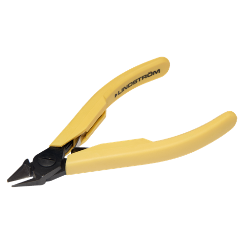 Lindstrom 8138 - Precision Diagonal Cutter w/Tapered Head & Relieved & ESD Safe Handle - XS Head Size - Ultra-Flush - 4.25" L