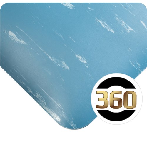 Wearwell 819.78x2x11AMBL - 819 UltraSoft Tile-Top AM w/ WOW! - 2' x 11' - Blue