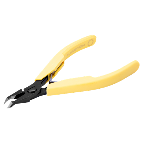 Lindstrom 8249 - Long Precision 45° Tapered & Relieved Head Oblique Cutter - 0.2 mm-0.8 mm  - S Head Size - Flush - 4.63" L