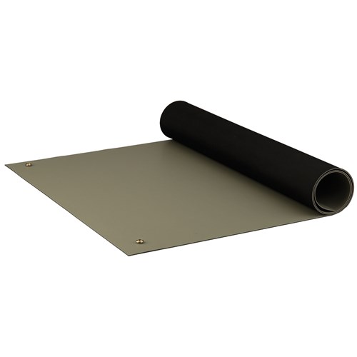 ACL Staticide 8385DGYM2460 - Dualmat Series 2-Layer Static Dissipative Pre-Cut Mat - 24" x 60" - Dark Gray