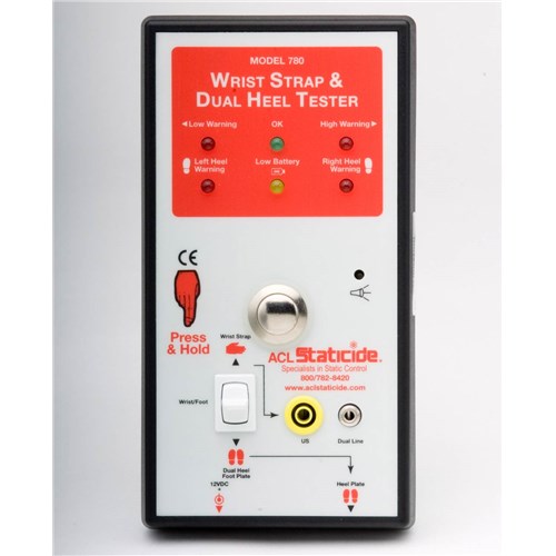 ACL Staticide ACL 780 - Economy Combo Wrist Strap & Dual Heel Tester - Heavy Duty Foot Plate - w/o Software