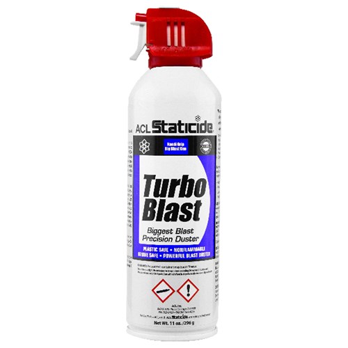 ACL Staticide 8640 - Turbo Blast Precision Duster - Canned Air - 13.5 oz