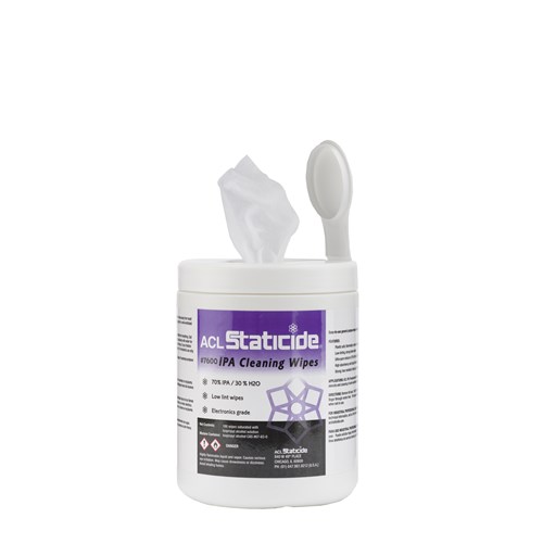 ACL 7600 - IPA Presaturated General Cleaning Wipes - 5" x 8" - 100/Canister