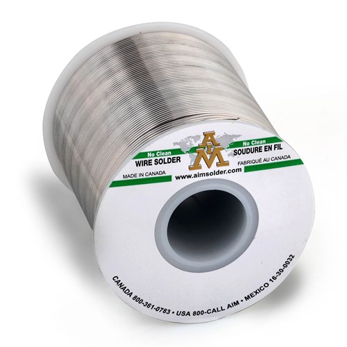 AIM Solder 13807 - SN63/PB37 209AXT No-Clean Cored Solder Wire Spool - 0.32" - 1 lb