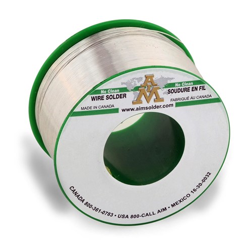 AIM Solder 14099 - SAC305 No-Clean GlowCore Solder Wire - 0.15" Dia. - 0.5 lb Spool