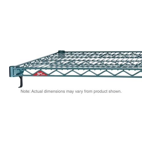 InterMetro Industries A1424NK3 Adjustable Super Erecta A1424NK3 Industrial Wire Shelf - Metroseal Green Epoxy - 14" x 24"