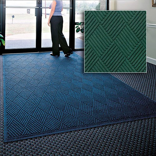 Andersen Co. - No. 221 Waterhog Fashion Diamond Entrance Mat - Scraper/Wiper - 6' x 8' - Cleated Back - Evergreen