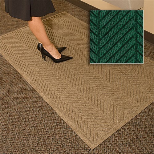 Andersen Co. - No. 2241 Waterhog Eco Elite Fashion Entrance Mat - Scraper/Wiper - 2' x 3' - Cleated Back - Southern Pine