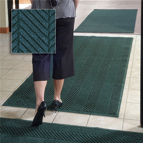 Andersen Co. - No. 2241 Waterhog Eco Elite Fashion Entrance Mat - Scraper/Wiper - 3' x 4' - Smooth Back - Indigo