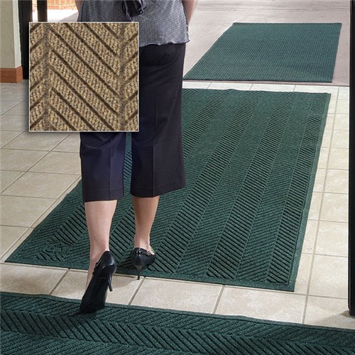 Andersen Co. - No. 2241 Waterhog Eco Elite Fashion Entrance Mat - Scraper/Wiper - 6' x 8.4' - Smooth Back - Khaki