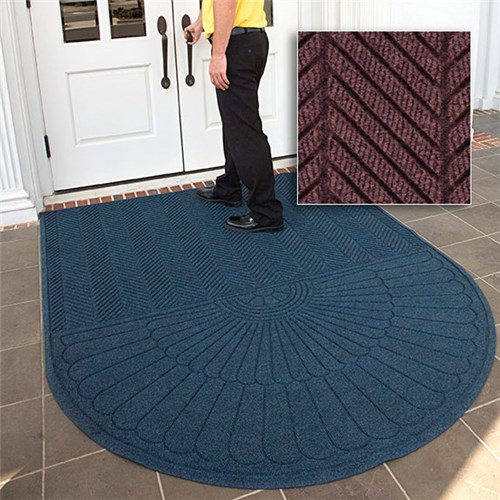 Andersen Co. - No. 2243 Waterhog Eco Grand Elite One-End Entrance Mat - Scraper/Wiper - 3' x 21.6' - Smooth Back - Maroon