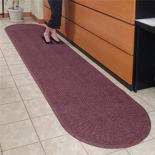 Andersen Co. - No. 2244 Waterhog Eco Grand Elite Two-End Entrance Mat - Scraper/Wiper - 6' x 18.6' - Smooth Back - Maroon