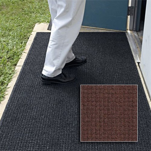 Andersen Co. - No. 385 Brush Hog Plus Outdoor Entrance Mat - Scraper - 2' x 3' - Smooth Back - Brown