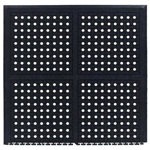 Andersen Co. 4403000001100 - No. 4403 Comfort Flow Linkable Anti-Fatigue Mat - End - 37.125' x 39' - Black