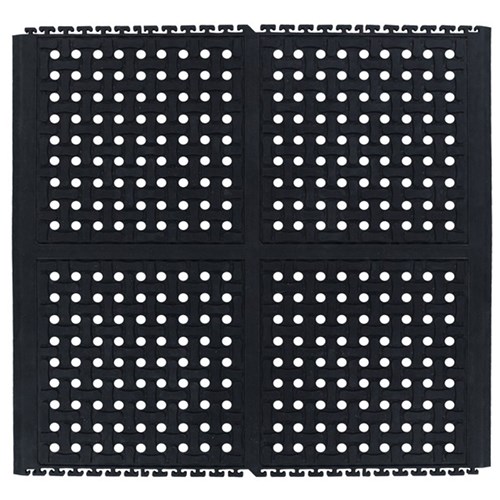 Andersen Co. 4403000002100 - No. 4403 Comfort Flow Linkable Anti-Fatigue Mat - Middle - 36' x 39' - Black