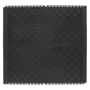 Andersen Co. 3370000001000 - No. 3370 Cushion Station Linkable Anti-Fatigue Mat - Middle - 36' x 36' - Black