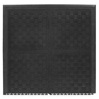 Andersen Co. 3370000002000 - No. 3370 Cushion Station Linkable Anti-Fatigue Mat - End - 37.125' x 39' - Black