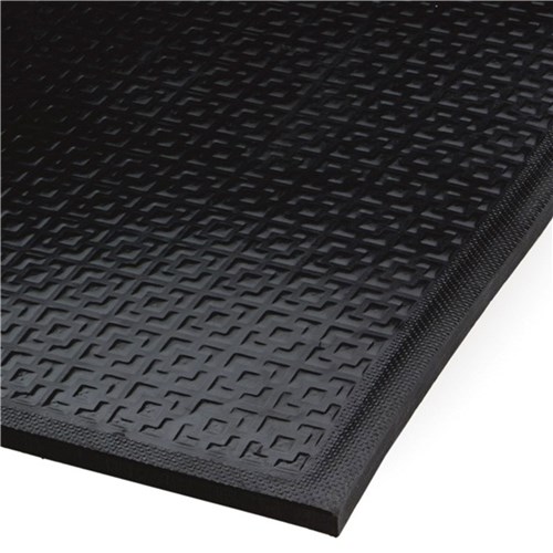 Andersen Co. 465000310100 - No. 465 Happy Feet Texture Surface Indoor Mat - 3' x 10' - Black