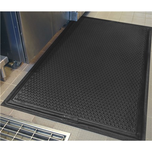 Andersen Co. 475000023100 - No. 475 Happy Feet Grip Surface Indoor Mat - 2' x 3' - Black