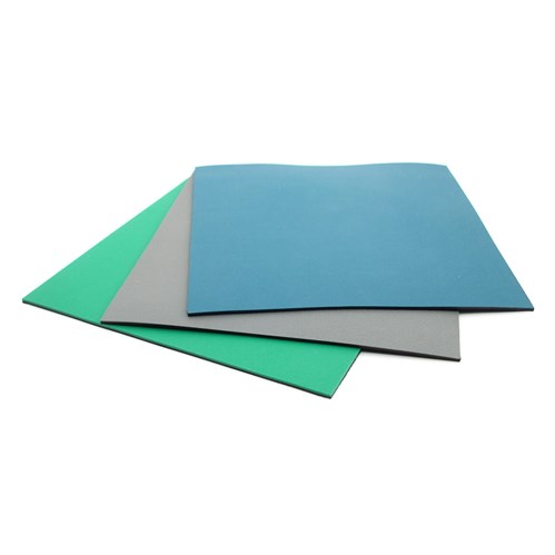 Botron B6223 - Dissipative 2 Layer Rubber Mat w/Hardware and Grounding - 3' x 2' x 0.06" - Green