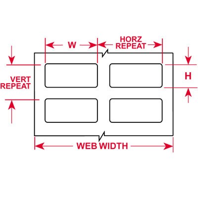 Brady THT-6-423-10 - Thermal Transfer Printable Labels - Permanent Polyester - 1.5" W x 0.75" H - White - 10,000/Roll