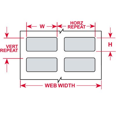 Brady THT-6-428-10 - Thermal Transfer Printable Labels - Metallized Polyester - 1.5" W x 0.75" H - Silver Matte - 10,000/Roll