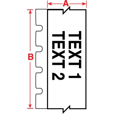 Brady M6C-500-430 TLS 2200 TLS-PC Link BradyBondz Labels - 0.5" W x 50' H