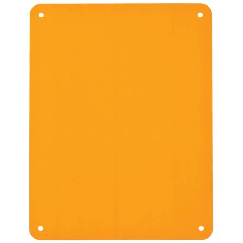 Brady 13625 - B-401 BradyTuff™ Plastic Sign Blanks - 7.625" x 10.25" - Orange - 10/Pack