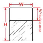 Brady THT-116-427-5 - Thermal Transfer Printable Labels - Self-Laminating Vinyl - 1" W x 1" H - White/Translucent - 5,000/Roll