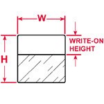 Brady THT-118-427-5 - Thermal Transfer Printable Labels - Self-Laminating Vinyl - 1.5" W x 1" H - White/Translucent - 5,000/Roll